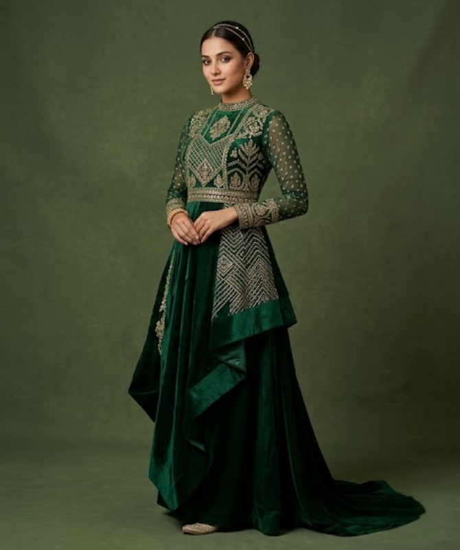 Designer Indo-Western Gown