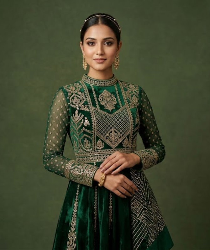 Designer Indo-Western Gown hover